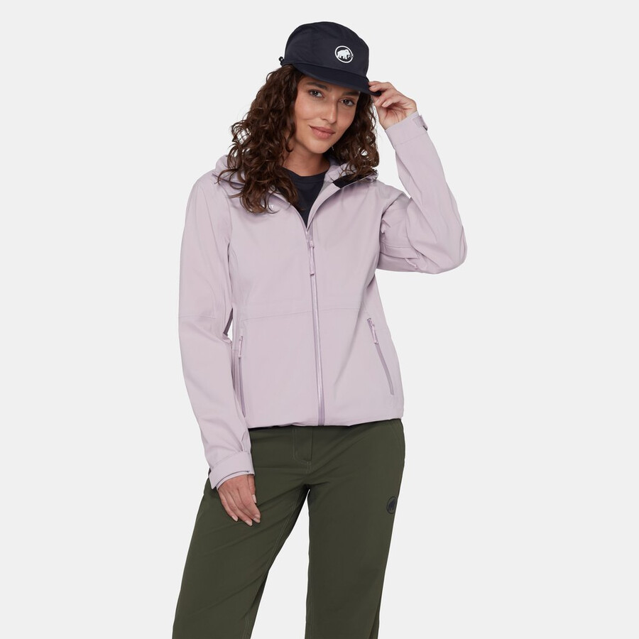 linard guide hs kapuzenjacke damen mammut rot-vin