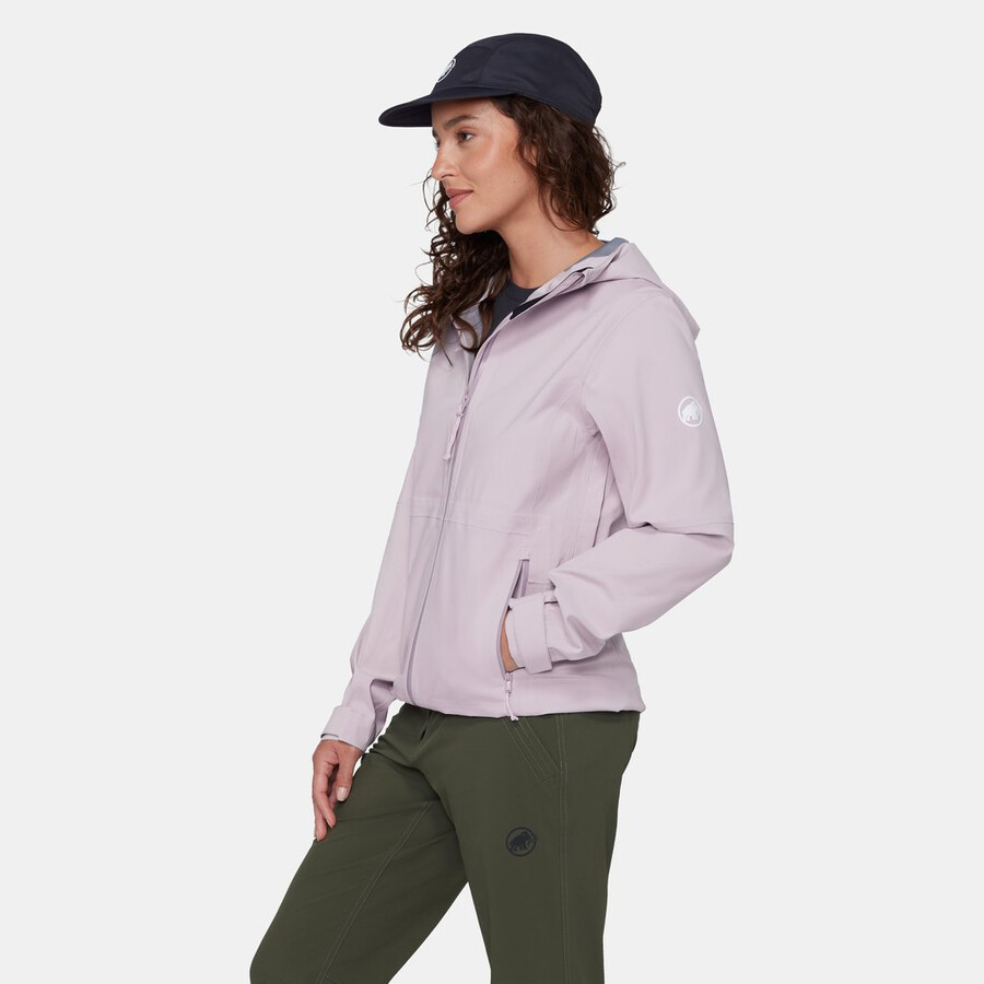 linard guide hs kapuzenjacke damen mammut rot-vin