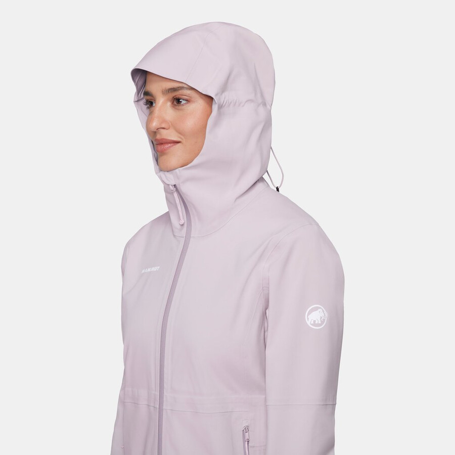 linard guide hs kapuzenjacke damen mammut rot-vin