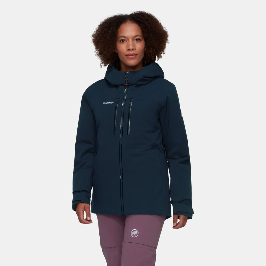 stoney hs thermo kapuzenjacke damen marine
