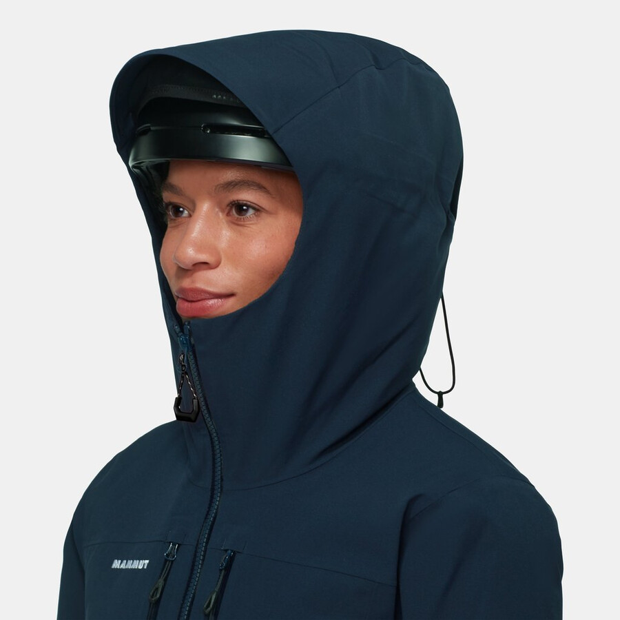 stoney hs thermo kapuzenjacke damen marine