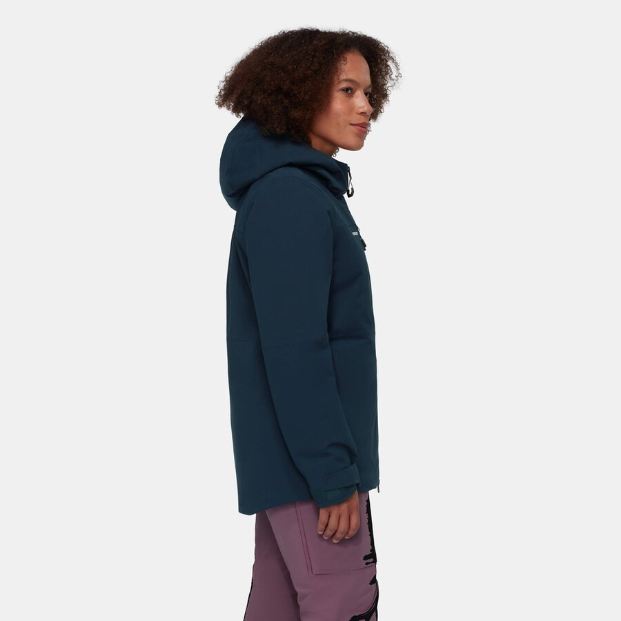 stoney hs thermo kapuzenjacke damen marine