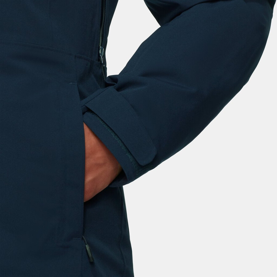 stoney hs thermo kapuzenjacke damen marine