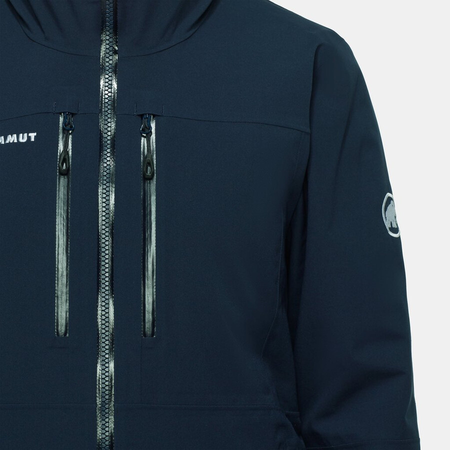 stoney hs thermo kapuzenjacke damen marine
