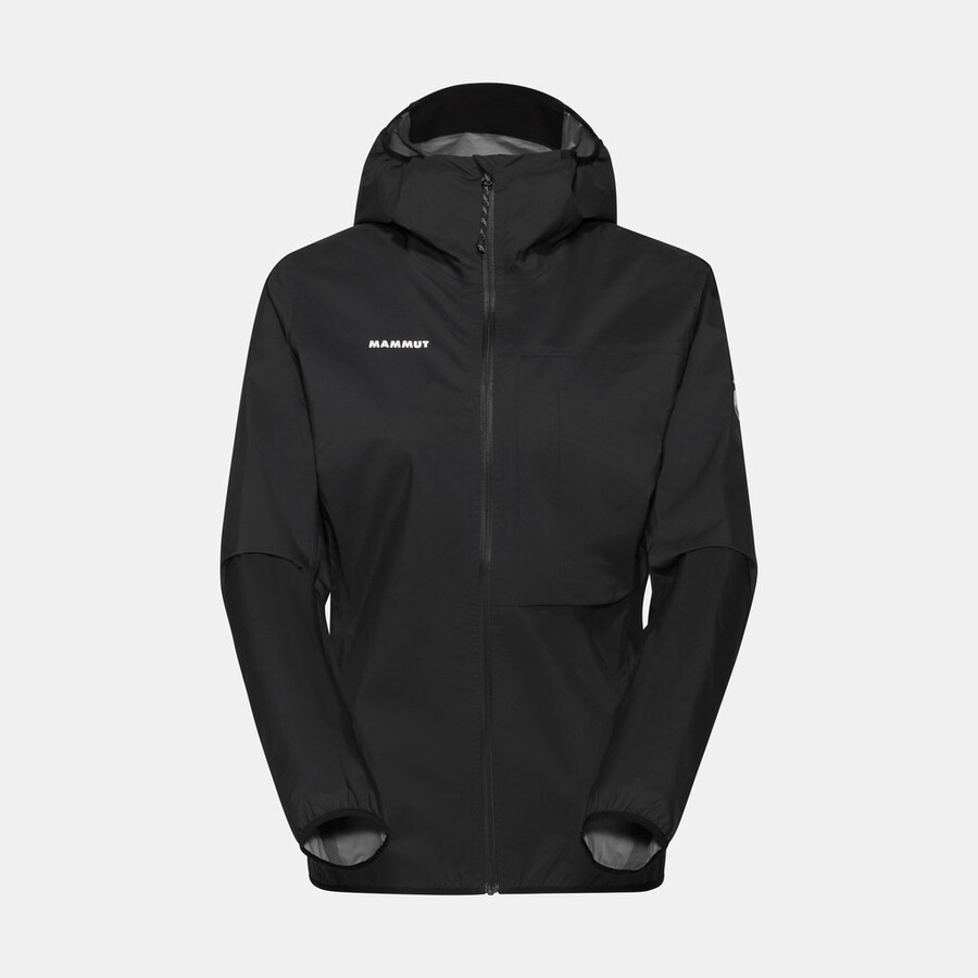 ducan light hs kapuzenjacke damen schwarz