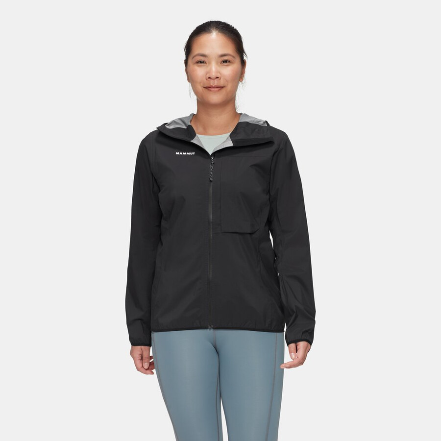 ducan light hs kapuzenjacke damen schwarz