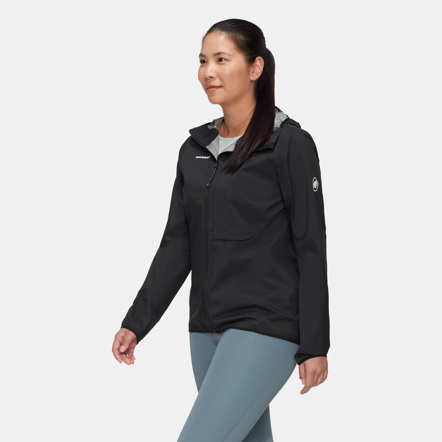 ducan light hs kapuzenjacke damen schwarz