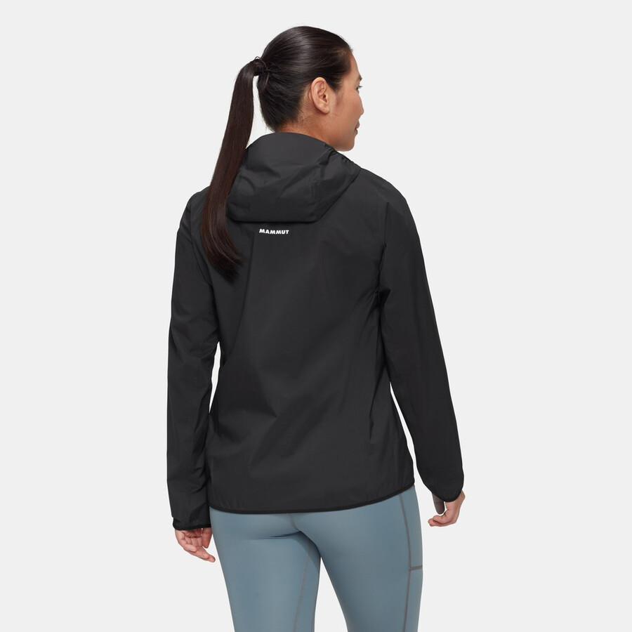 ducan light hs kapuzenjacke damen schwarz