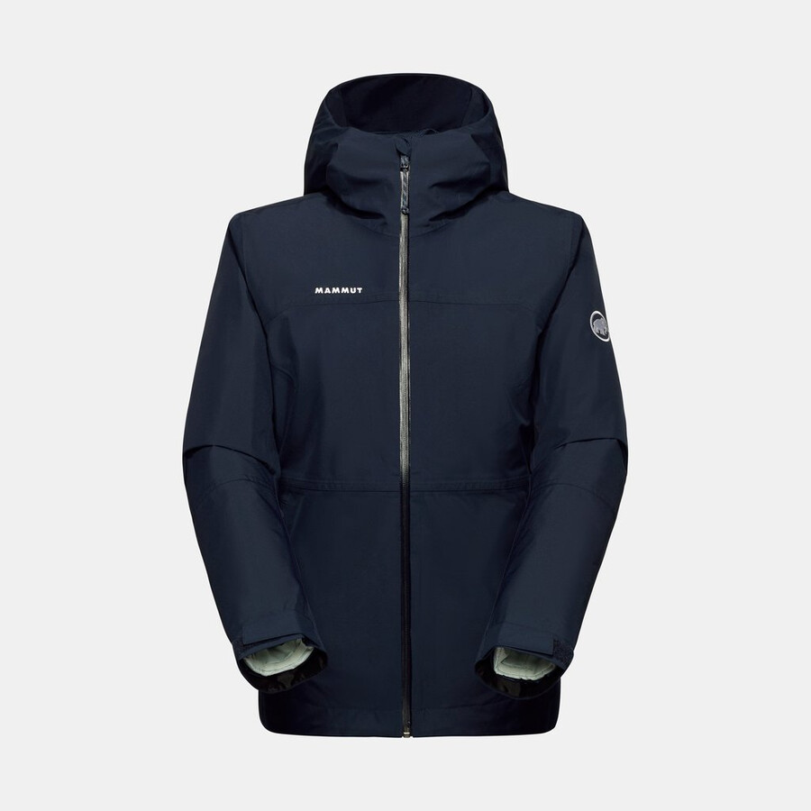 treeline 3-in-1 hs kapuzenjacke damen vin-schwarz