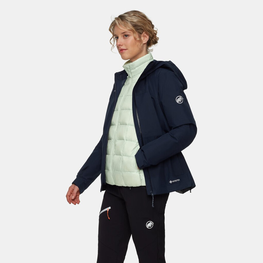 treeline 3-in-1 hs kapuzenjacke damen vin-schwarz