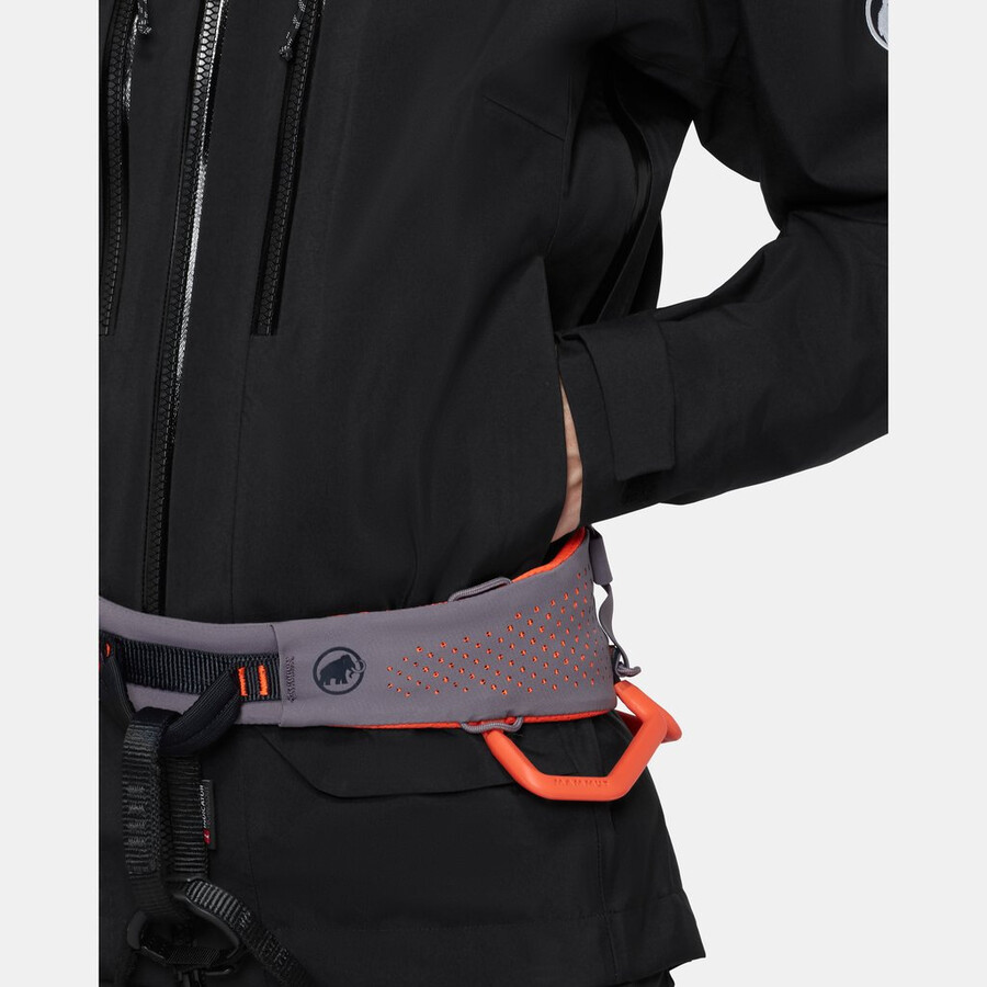 crater pro hs kapuzenjacke damen vin-schwarz