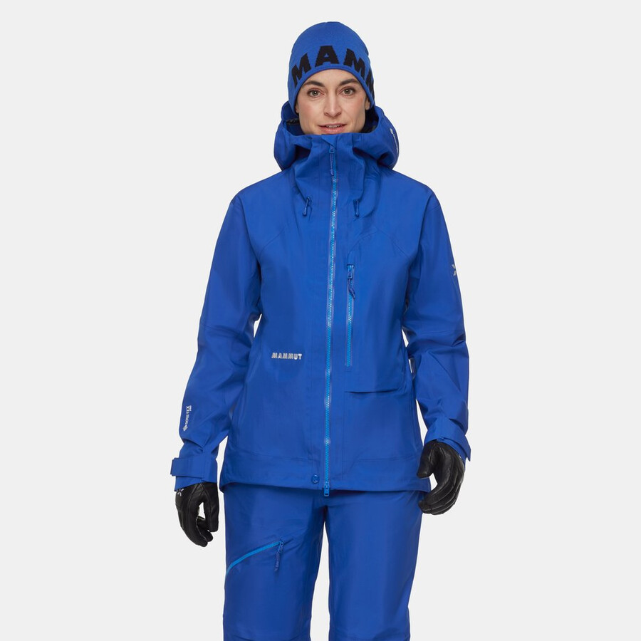 eiger nordwand advanced hs kapuzenjacke damen eiger blau