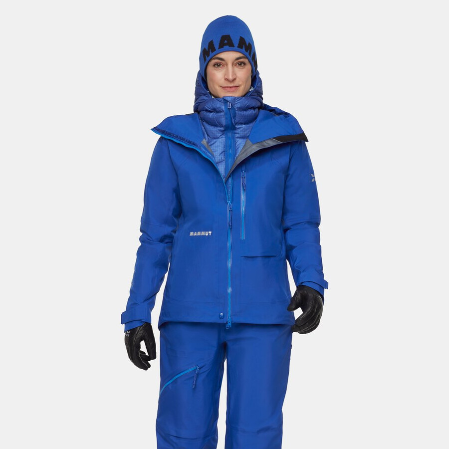 eiger nordwand advanced hs kapuzenjacke damen eiger blau