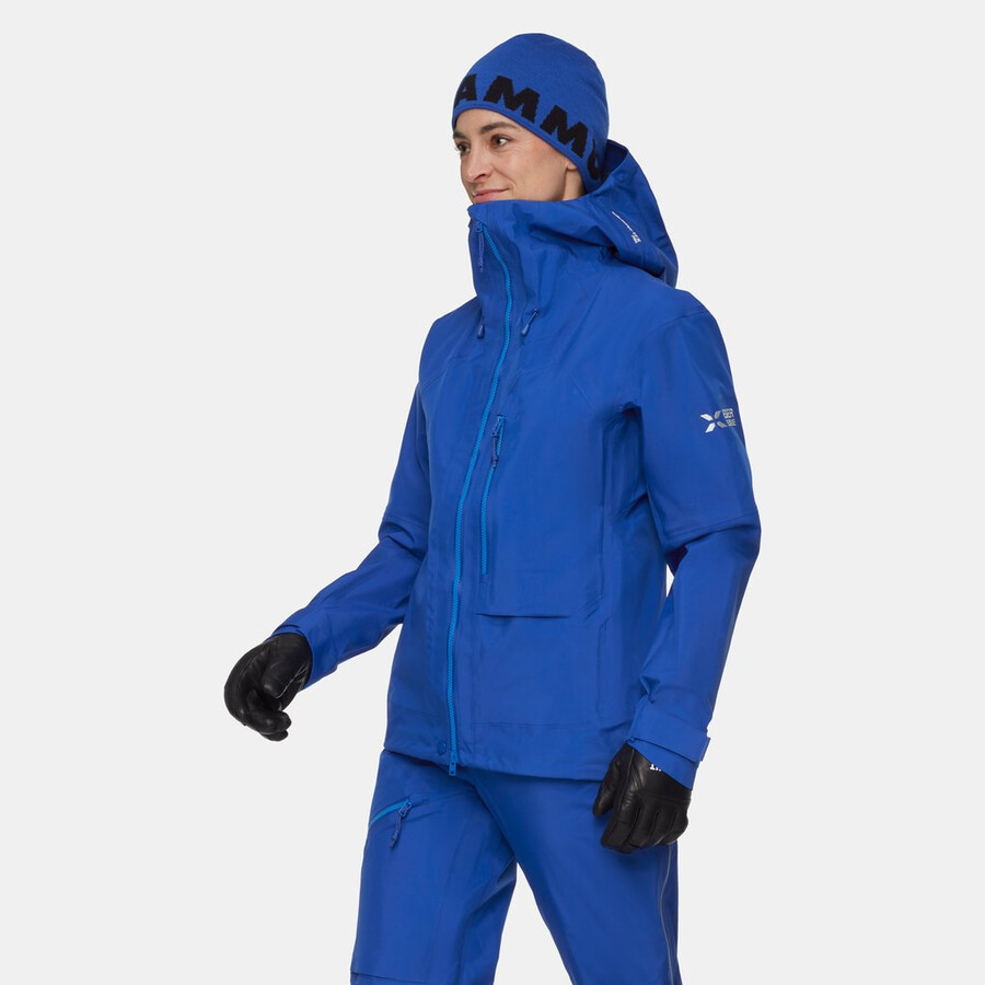 eiger nordwand advanced hs kapuzenjacke damen eiger blau