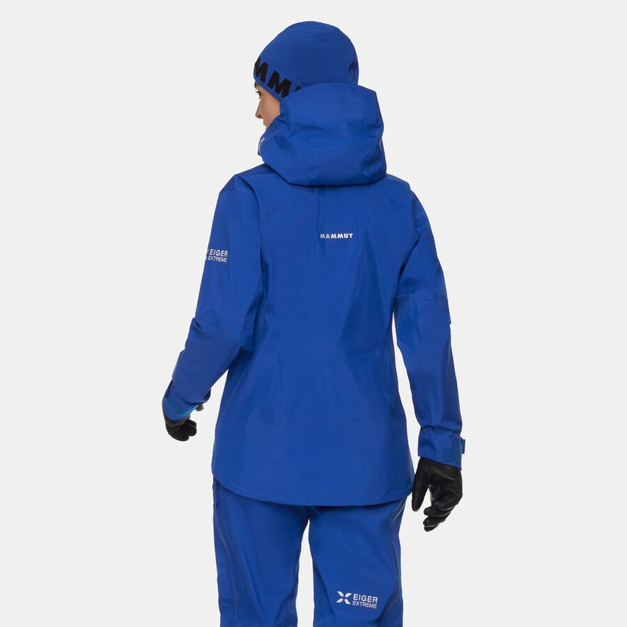 eiger nordwand advanced hs kapuzenjacke damen eiger blau