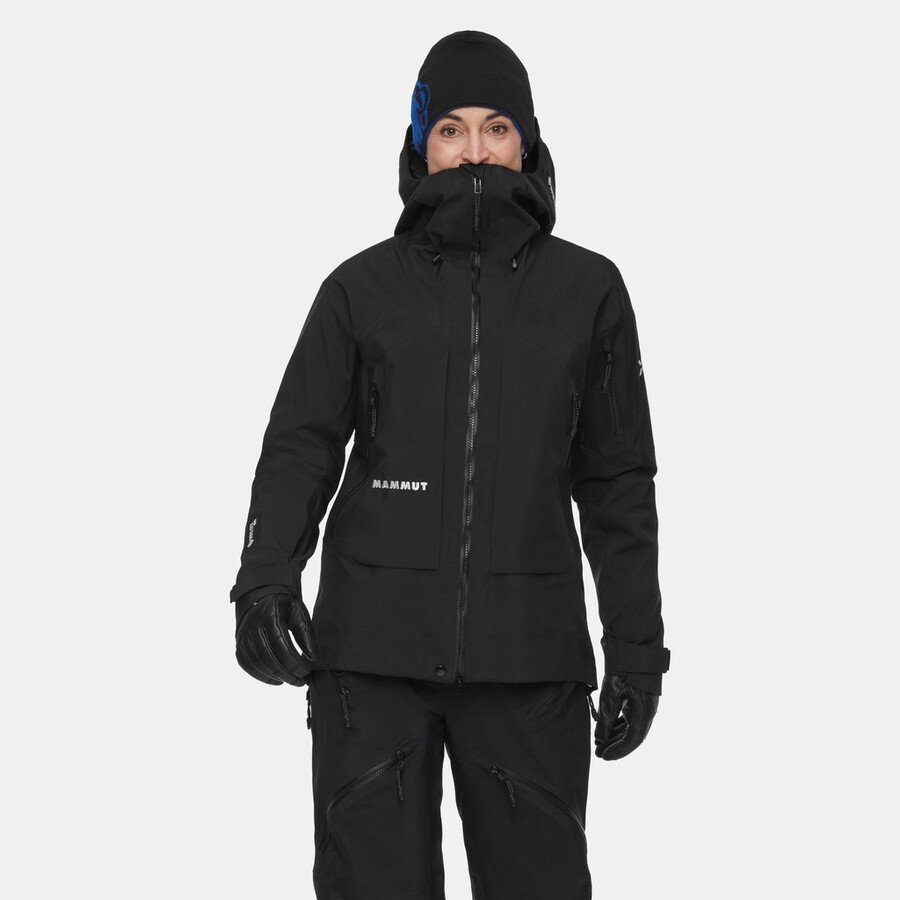 eiger nordwand pro hs kapuzenjacke damen schwarz