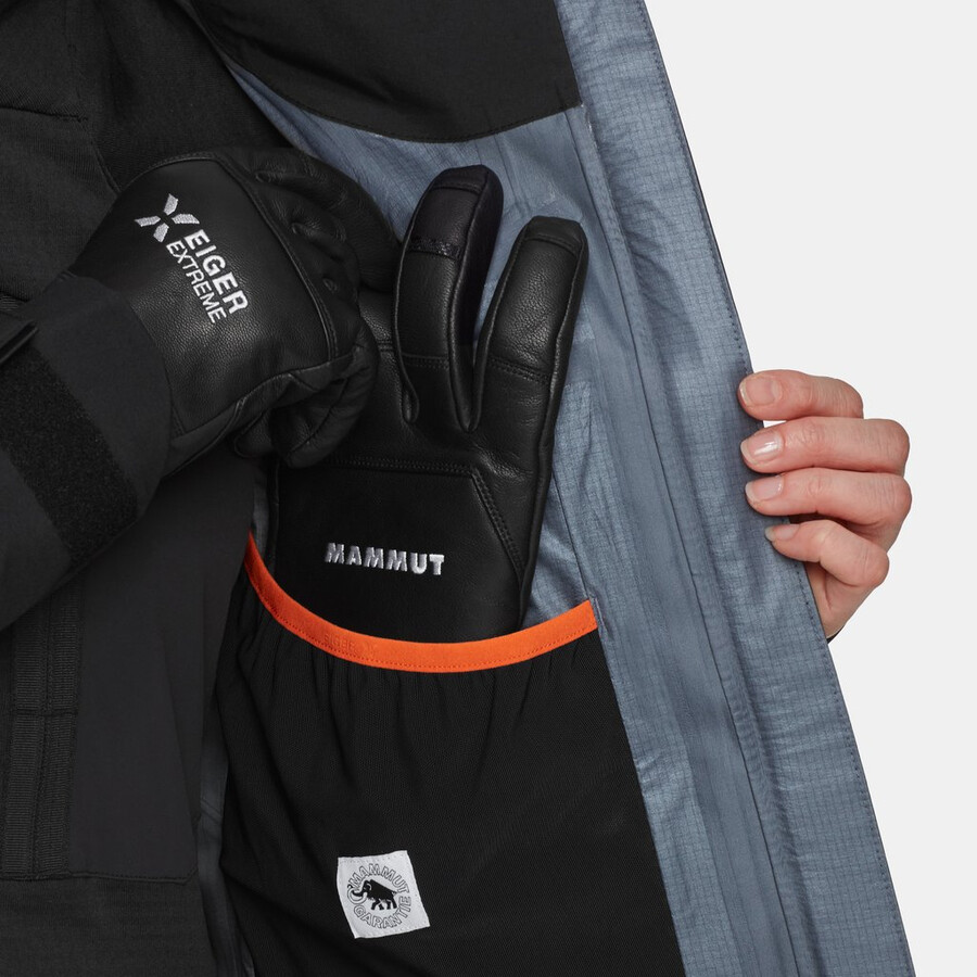 eiger nordwand pro hs kapuzenjacke damen schwarz