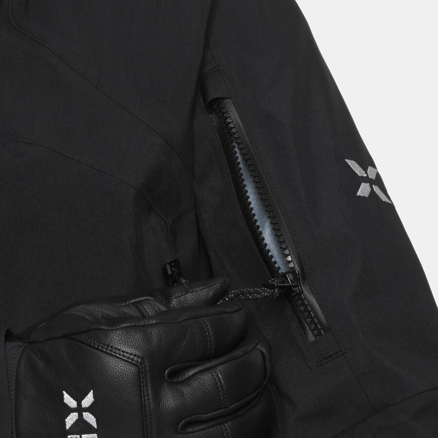 eiger nordwand pro hs kapuzenjacke damen schwarz