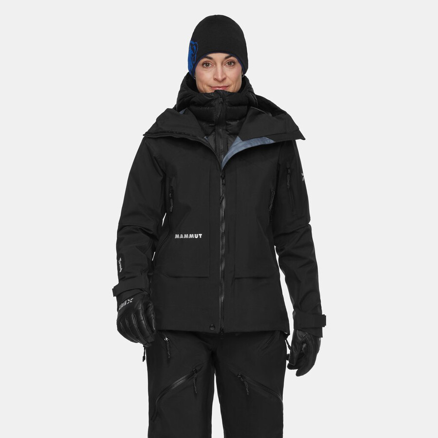 eiger nordwand pro hs kapuzenjacke damen schwarz