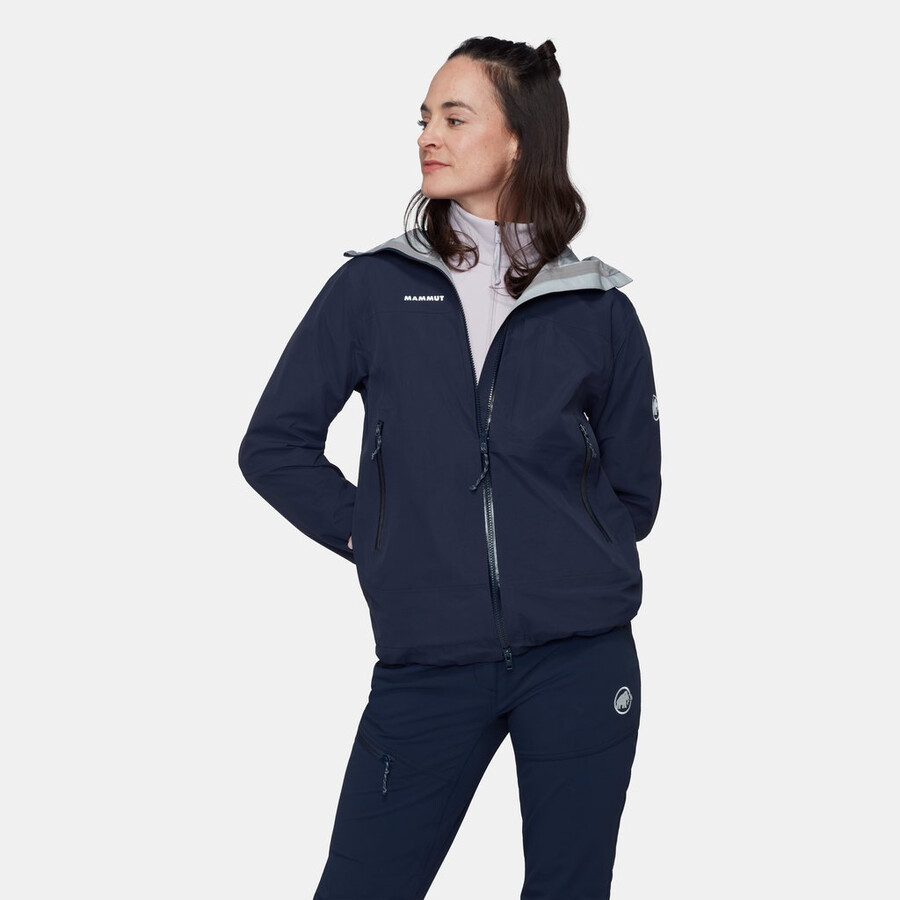 alto guide hs kapuzenjacke damen gletscherblau