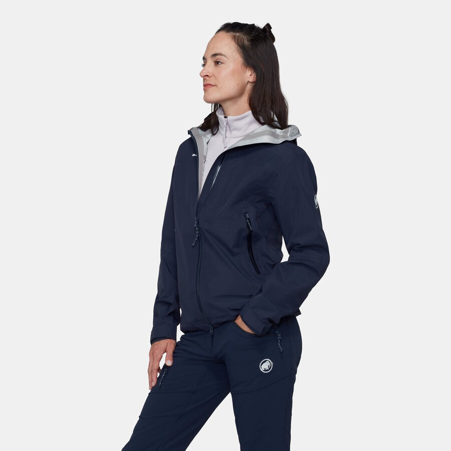 alto guide hs kapuzenjacke damen gletscherblau