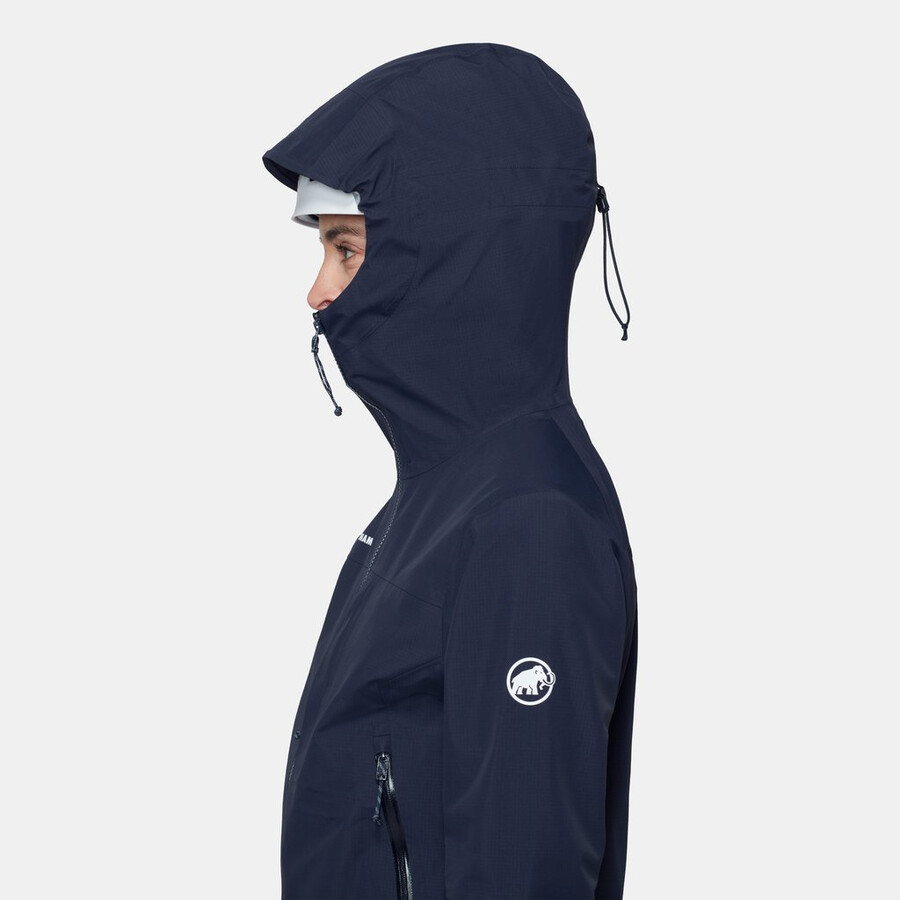 alto guide hs kapuzenjacke damen gletscherblau