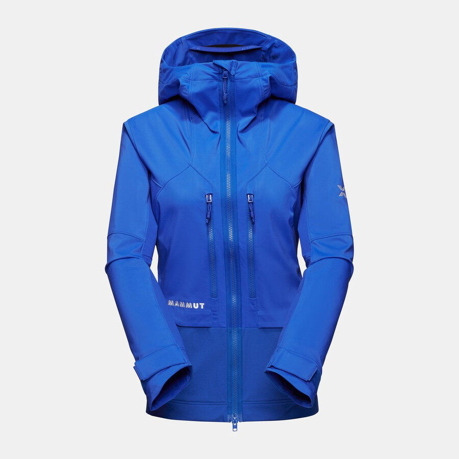 eiger nordwand pro so kapuzenjacke damen eiger blau
