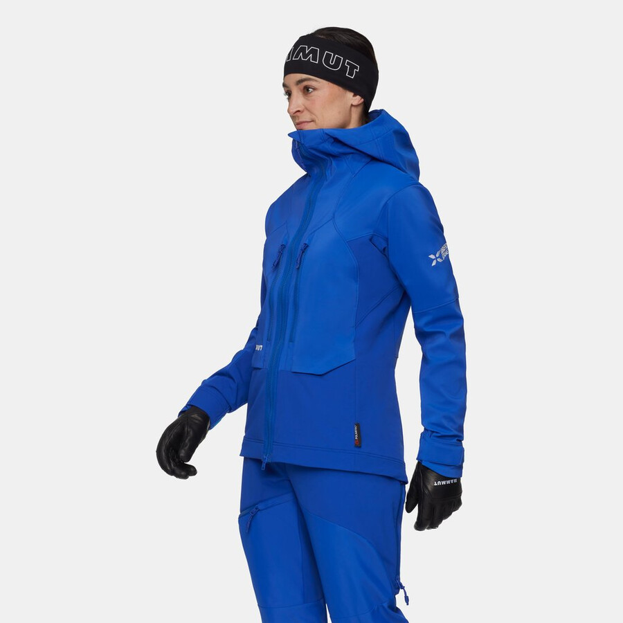 eiger nordwand pro so kapuzenjacke damen eiger blau