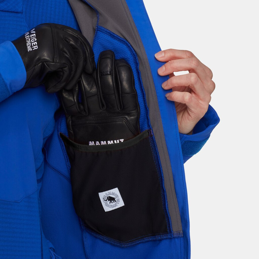 eiger nordwand pro so kapuzenjacke damen eiger blau