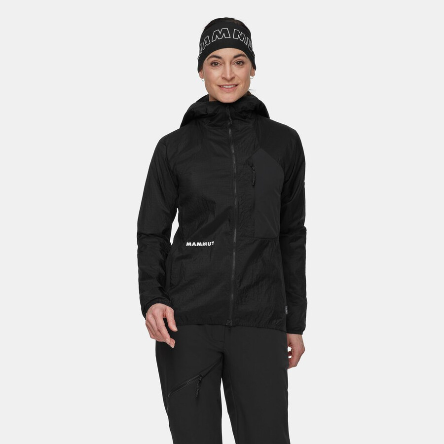 eiger nordwand advanced wb kapuzenjacke damen schwarz