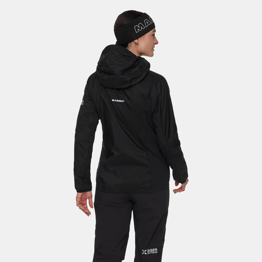 eiger nordwand advanced wb kapuzenjacke damen schwarz