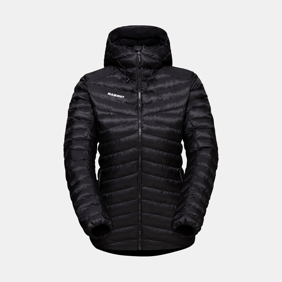 albula in kapuzenjacke damen vin-schwarz