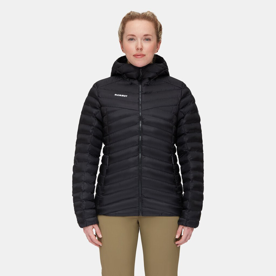 albula in kapuzenjacke damen vin-schwarz