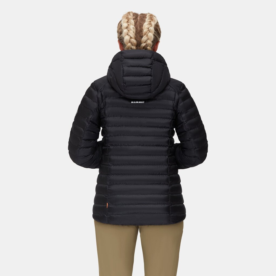 albula in kapuzenjacke damen vin-schwarz