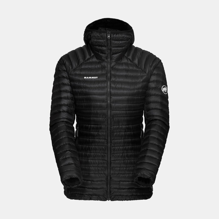 aenergy in kapuzenjacke damen gletscherblau-schwarz