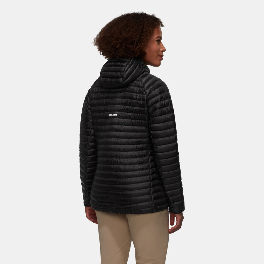 aenergy in kapuzenjacke damen gletscherblau-schwarz