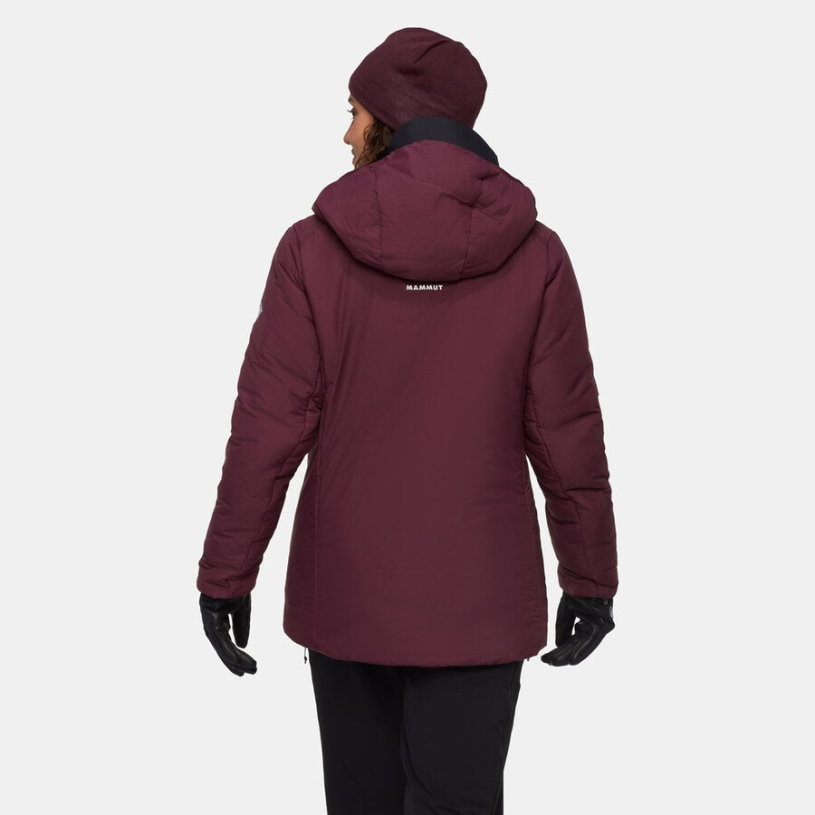 rime pro belay in kapuzenjacke damen vin-schwarz