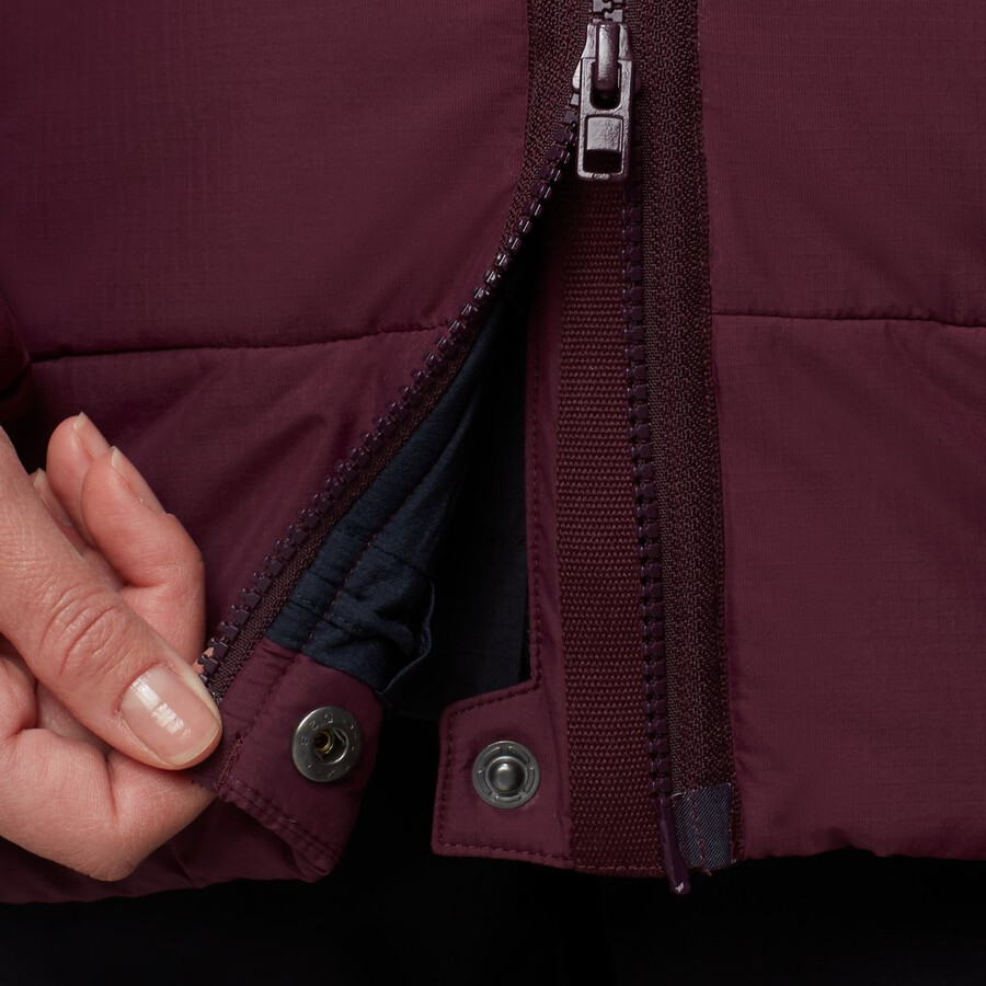 rime pro belay in kapuzenjacke damen vin-schwarz