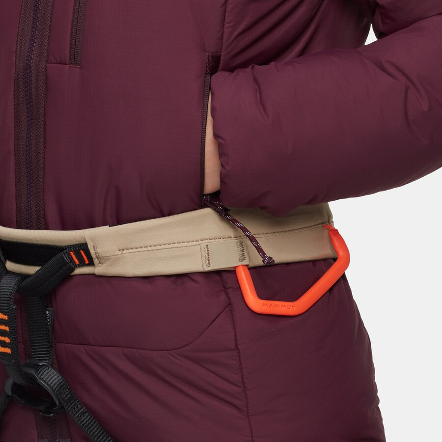 rime pro belay in kapuzenjacke damen vin-schwarz
