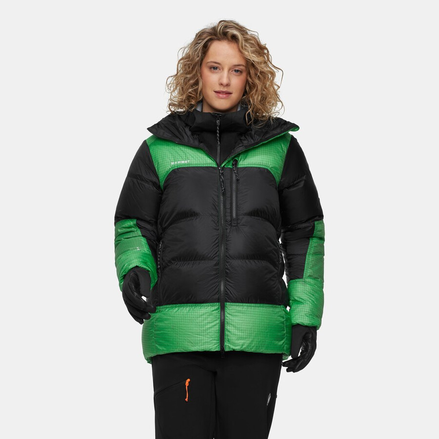 taiss pro belay in kapuzenjacke damen schwarz-pinien