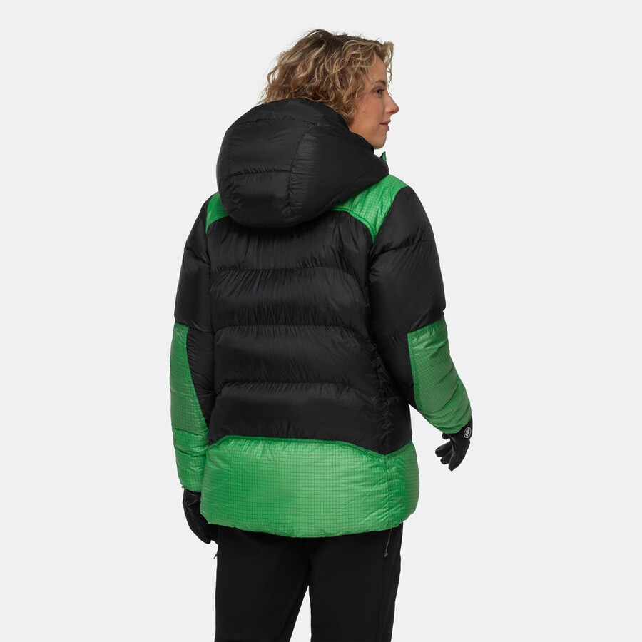 taiss pro belay in kapuzenjacke damen schwarz-pinien