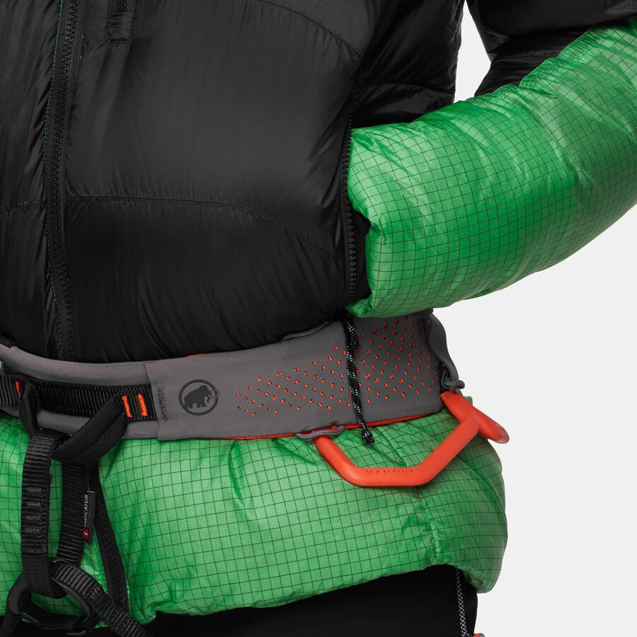 taiss pro belay in kapuzenjacke damen schwarz-pinien