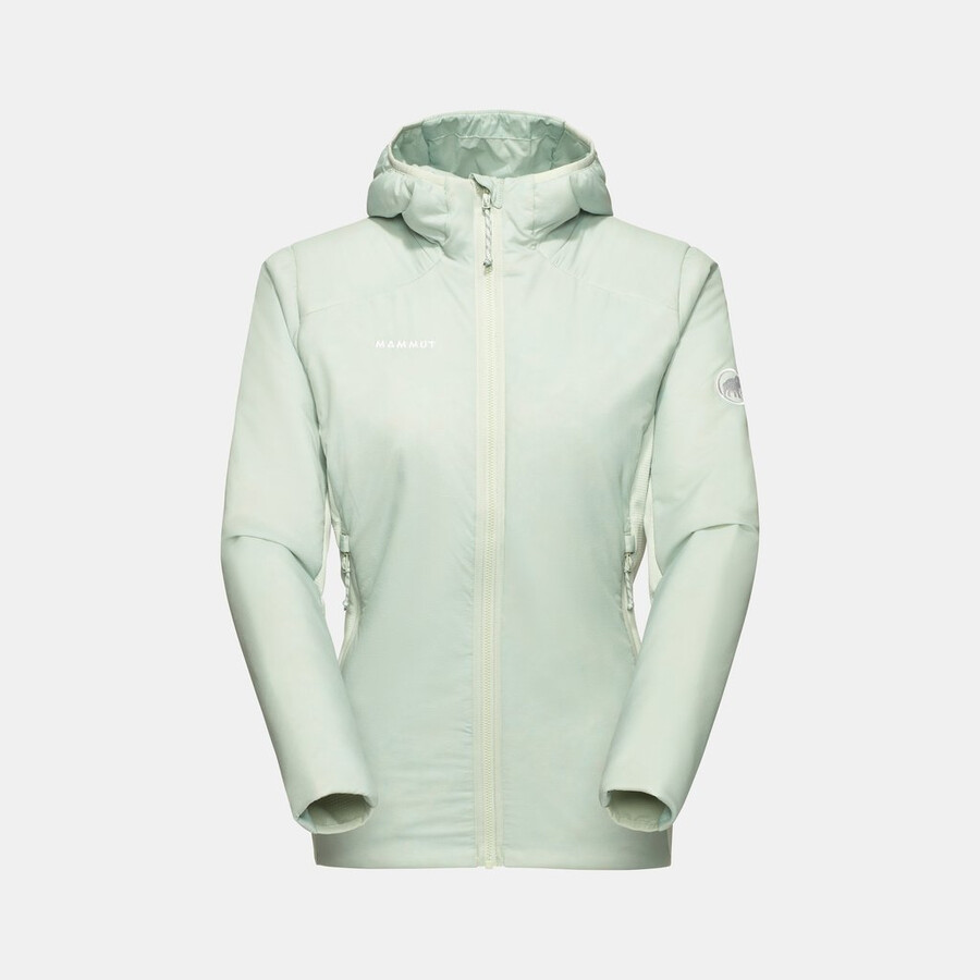 rime light in hybrid kapuzenjacke damen tiefes türkis
