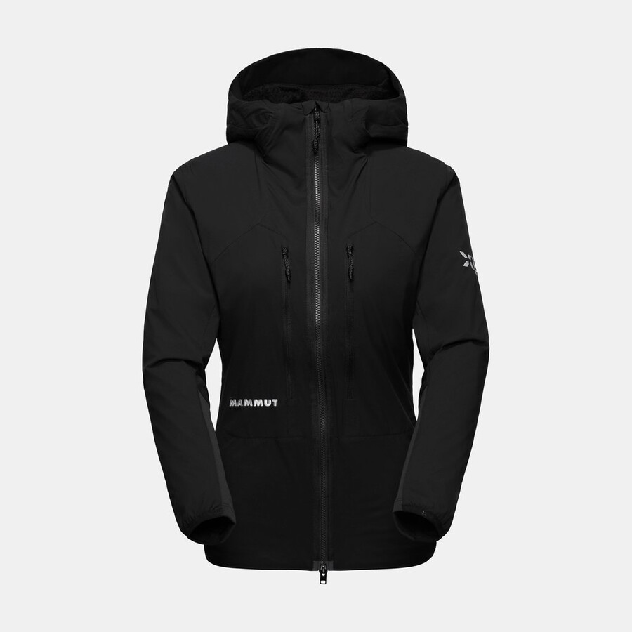 eiger nordwand in flex air kapuzenjacke damen schwarz