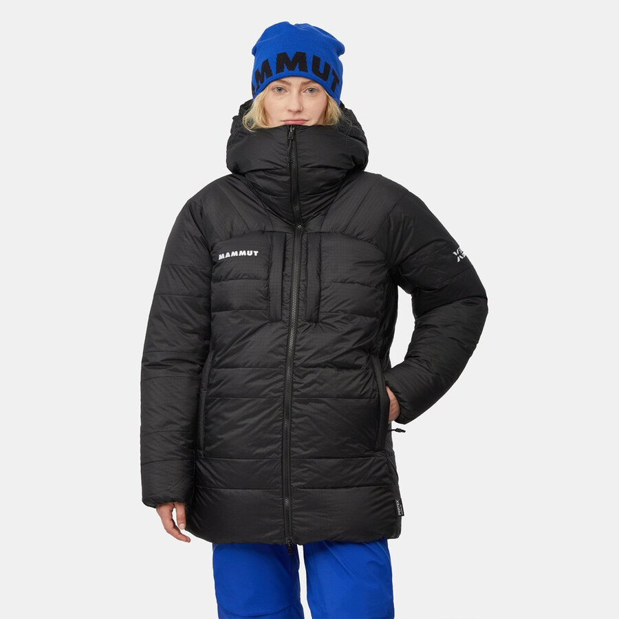 eiger nordwand pro daunenparka mit kapuze damen schwarz