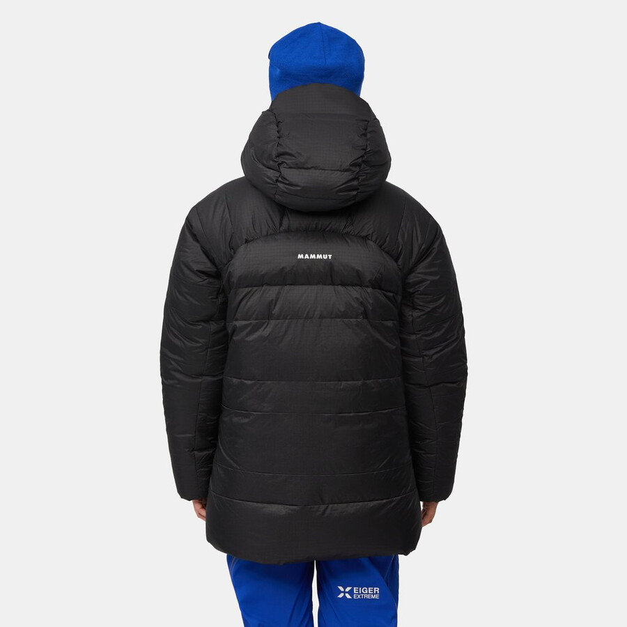 eiger nordwand pro daunenparka mit kapuze damen schwarz