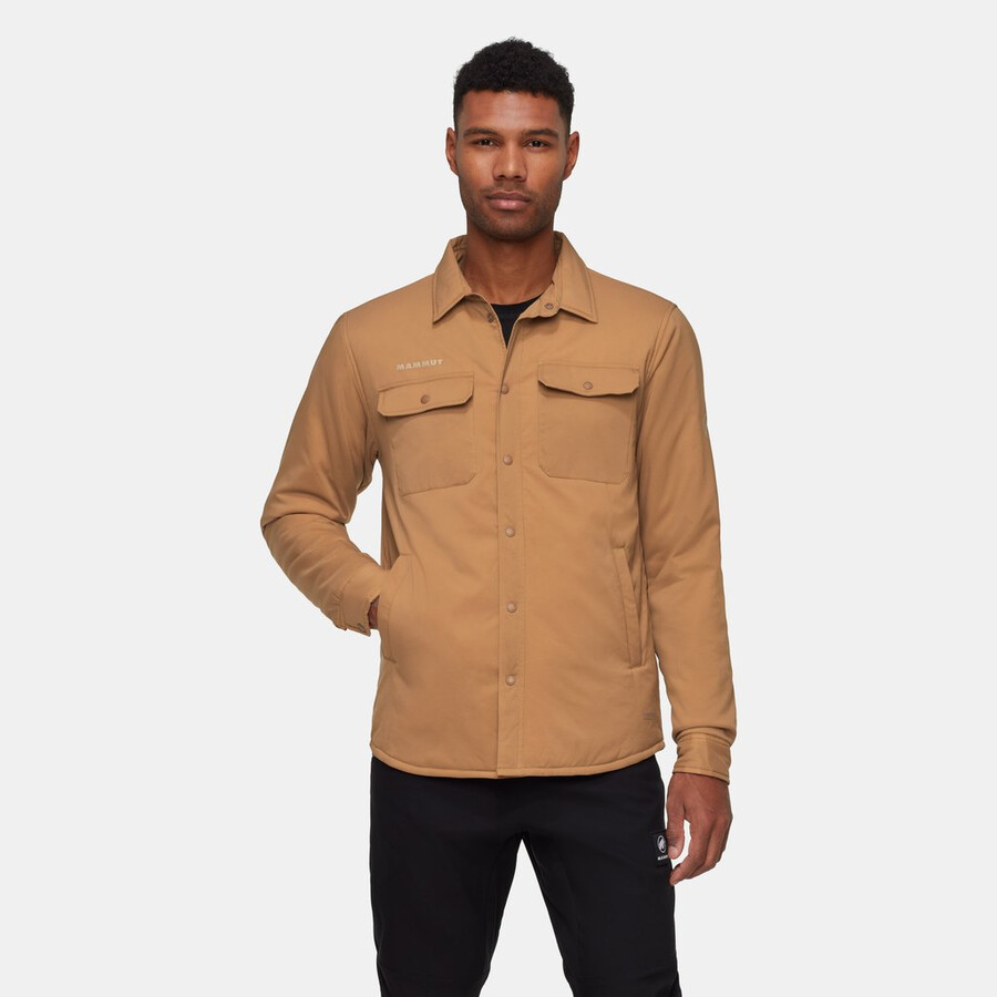 seon in overshirt claystone