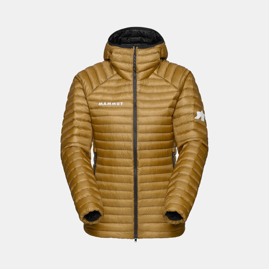 assos x mammut aenergy in kapuzenjacke damen naturbraun-beige