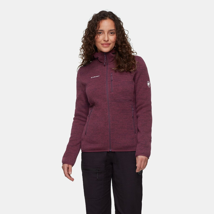 arctic iv ml kapuzenjacke damen vin melange