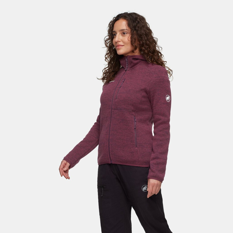 arctic iv ml kapuzenjacke damen vin melange